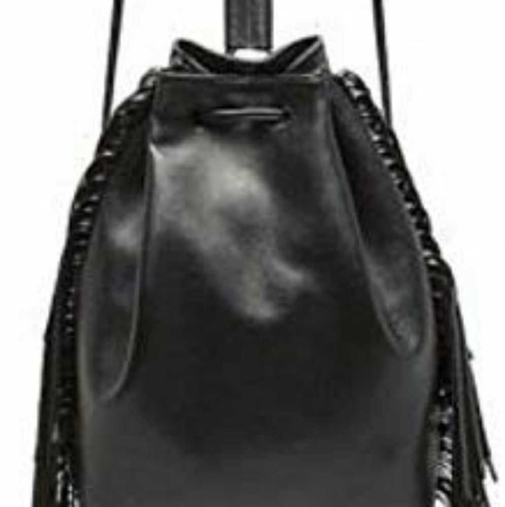 Victoria Secrets Fringed Drawstring Backpack - Picture 6 of 6